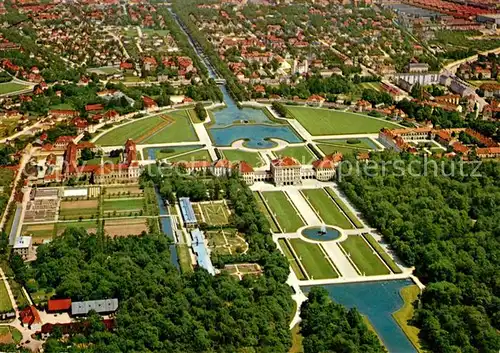 AK / Ansichtskarte Muenchen Fliegeraufnahme Schloss Nymphenburg Muenchen Kat. Muenchen