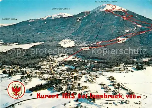 AK / Ansichtskarte Igls Tirol Seilbahn Patscherkofel Fliegeraufnahme Igls Tirol Kat. Innsbruck