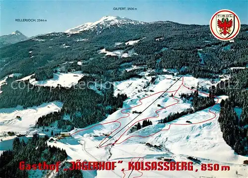 AK / Ansichtskarte Kolsass Gasthaus Jaegerhof Kolsassberg Skigebiet  Kolsass Kat. Kolsass
