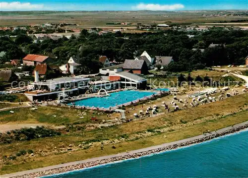 AK / Ansichtskarte Sylt Keitumer Meerwasserbad Fliegeraufnahme Sylt Kat. Sylt Ost