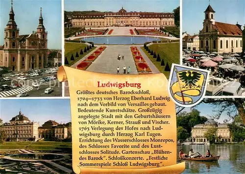 AK / Ansichtskarte Ludwigsburg Wuerttemberg Schloss  Ludwigsburg Wuerttemberg