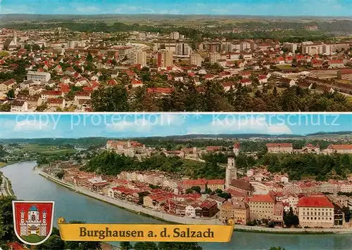 AK / Ansichtskarte Burghausen Salzach Neustadt und Altstadt Burghausen Salzach Kat. Burghausen