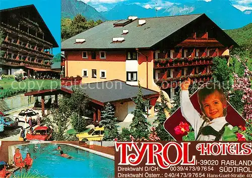 AK / Ansichtskarte Rabland Hotels Tyrol Rabland