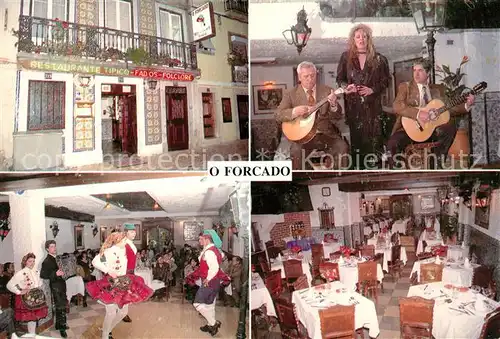 AK / Ansichtskarte Lisboa O Forcado Restaurante tipico Musik Tanz Lisboa Kat. Portugal
