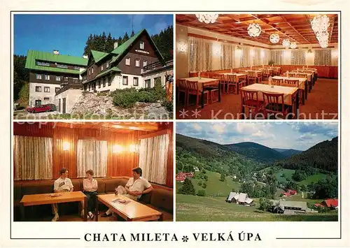 AK / Ansichtskarte Velka Upa Chata Mileta Krkonose Berghaus Riesengebirge Velka upa Kat. Gross Aupa