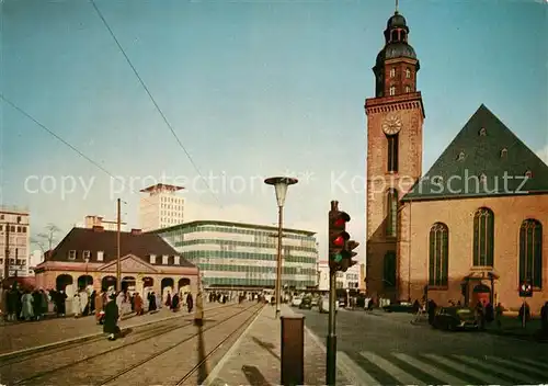 AK / Ansichtskarte Frankfurt Main Hauptwache Katharinenkirche und Fernmeldeamt Frankfurt Main Kat. Frankfurt am Main