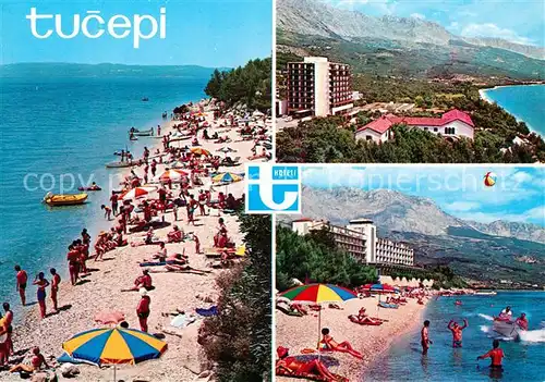 AK / Ansichtskarte Tucepi Kuestenpanorama Strand Tucepi Kat. Kroatien