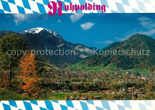 Ruhpolding Panorama Alpen Talsicht Ruhpolding Kat. Ruhpolding