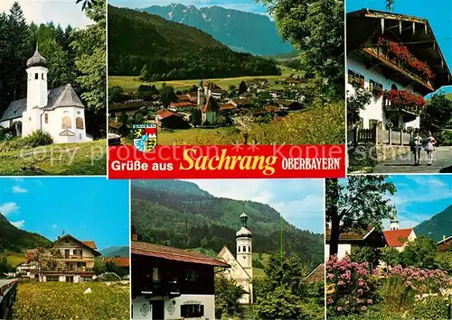 Sachrang Chiemgau Kirche Panorama Bauernhaus Sachrang Chiemgau Kat. Aschau i.Chiemgau