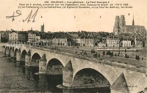Orleans Loiret Vue generale Le Pont Georges V Orleans Loiret Kat. Orleans