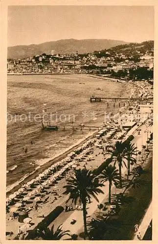 Cannes Alpes Maritimes Baie de la Croisette et le Suquet Cannes Alpes Maritimes Kat. Cannes