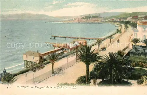 Cannes Alpes Maritimes Vue generale de la Croisette Cannes Alpes Maritimes Kat. Cannes