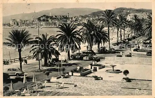 Cannes Alpes Maritimes La Promenade de la Croisette et le Suquet Cannes Alpes Maritimes Kat. Cannes