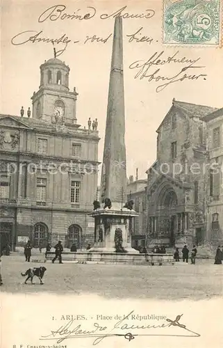 Arles Bouches du Rhone Place de la Republique Arles Bouches du Rhone Kat. Arles