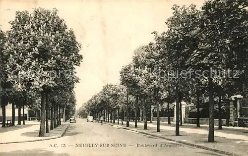 AK / Ansichtskarte Neuilly sur Seine Boulevard d Argenson Neuilly sur Seine Kat. Neuilly sur Seine