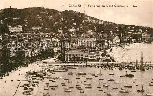 AK / Ansichtskarte Cannes Alpes Maritimes Vue prise du Mont Chevalier Cannes Alpes Maritimes Kat. Cannes