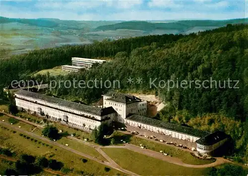 AK / Ansichtskarte Hoexter_Weser Fliegeraufnahme Weserbergland Klinik Hoexter Weser Kat. Hoexter