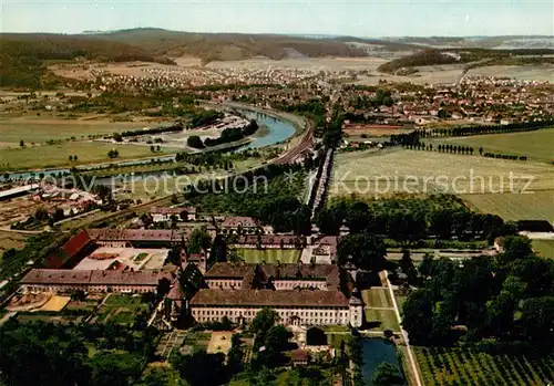 AK / Ansichtskarte Hoexter_Weser Fliegeraufnahme Kloster Corvey Hoexter Weser Kat. Hoexter