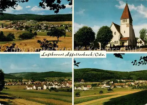 AK / Ansichtskarte Affolterbach Kirche Teilansichten Affolterbach Kat. Wald Michelbach