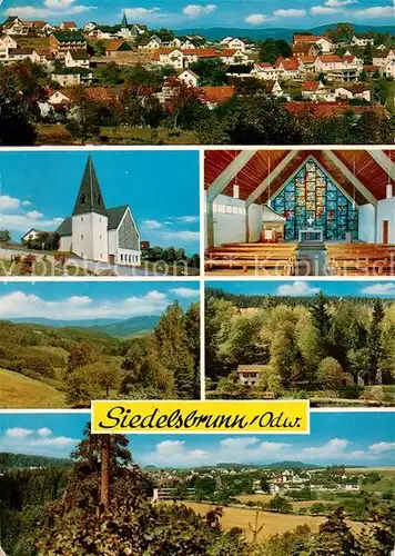 AK / Ansichtskarte Siedelsbrunn Kirche  Siedelsbrunn Kat. Wald Michelbach