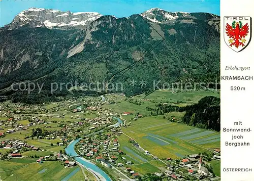 AK / Ansichtskarte Kramsach Fliegeraufnahme Sonnwendjoch Bergbahn Rofan Kramsach Kat. Kramsach