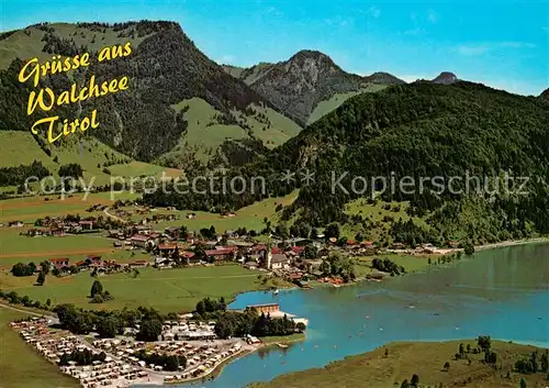 AK / Ansichtskarte Walchsee_Tirol Fliegeraufnahme Walchsee Tirol Kat. Walchsee