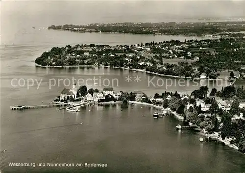 AK / Ansichtskarte Wasserburg_Bodensee Fliegeraufnahme Nonnenhorn Wasserburg Bodensee Kat. Wasserburg (Bodensee)