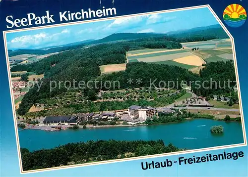 AK / Ansichtskarte Kirchheim_Hessen Fliegeraufnahme Seepark  Kirchheim Hessen Kat. Kirchheim