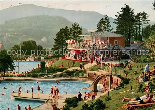 AK / Ansichtskarte Bad_Kissingen Terrassen Schwimmbad am Ballinghain Bad_Kissingen Kat. Bad Kissingen