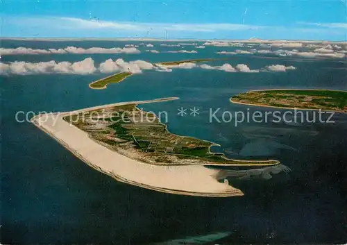AK / Ansichtskarte Amrum Fliegeraufnahme Insel Foehr Sylt Amrum Kat. Nebel