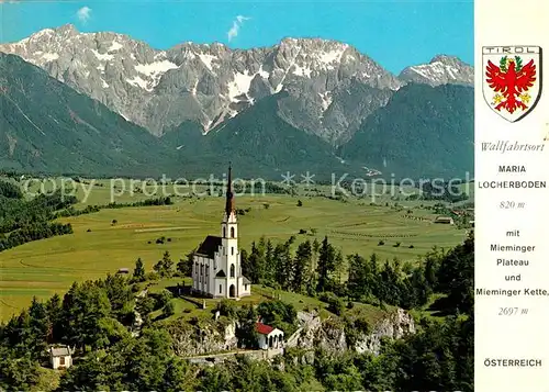 AK / Ansichtskarte Moetz Maria Locherboden Fliegeraufnahme Mieminger Plateau  Moetz Kat. Moetz