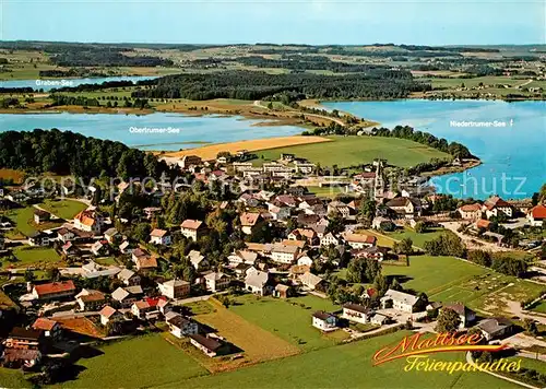 AK / Ansichtskarte Mattsee_Salzburg Fliegeraufnahme Obertrumer  Niedertrumer  Grabensee Mattsee Salzburg Kat. Mattsee