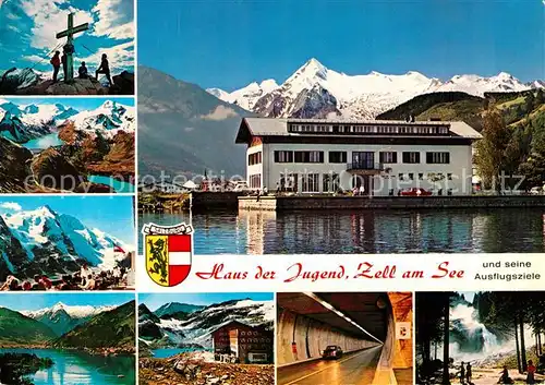 AK / Ansichtskarte Zell_See Haus der Jugend Kitzsteinhorn Tauernkraftwerke Kaprun Zell See Kat. Zell am See