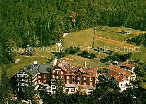 AK / Ansichtskarte Sand_Buehl Plaettig Hotel im Schwarzwald Fliegeraufnahme Sand Buehl Kat. Buehl