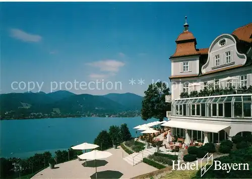 AK / Ansichtskarte Tegernsee Hotel Bayern Terrasse Seeblick Alpen Tegernsee Kat. Tegernsee