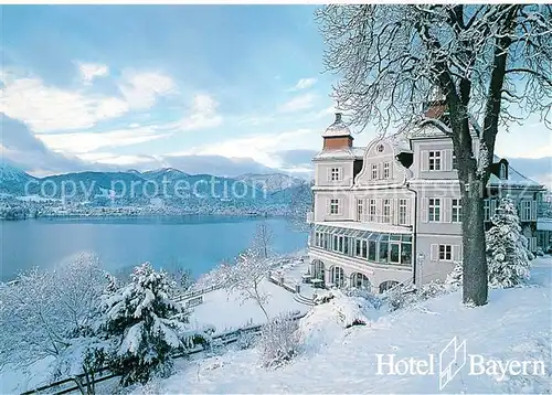 AK / Ansichtskarte Tegernsee Hotel Bayern Winterpanorama Tegernsee Kat. Tegernsee