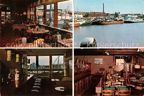 AK / Ansichtskarte Scheveningen Visrestaurant ducdalf mosselbar fish inn t kokkeltje Fischrestaurant Hafen Scheveningen Kat. Scheveningen