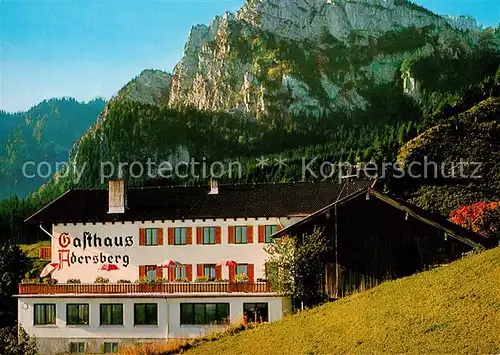 AK / Ansichtskarte Rottau_Chiemgau Berggasthaus Pension Adersberg Alpen Rottau Chiemgau Kat. Grassau
