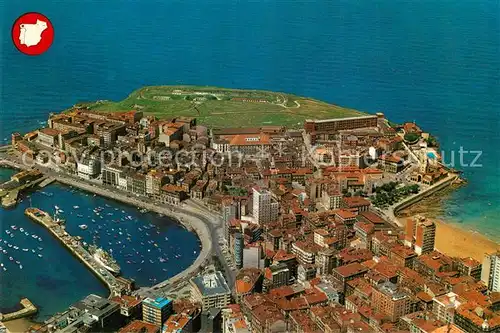 AK / Ansichtskarte Gijon Fliegeraufnahme Gijon Kat. Gijon