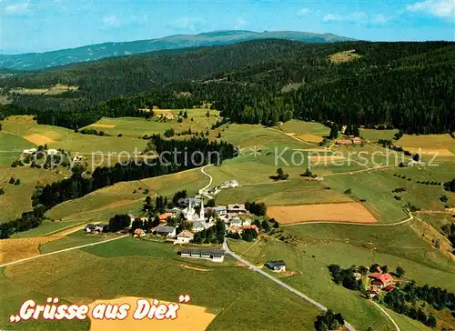 AK / Ansichtskarte Diex Hoehenluftkurort an der Suedseite der Saualpe Fliegeraufnahme Diex Kat. Diex