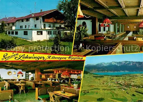 AK / Ansichtskarte Hipping_St_Georgen Privatpension Lohninger Landschaftspanorama See Alpen 