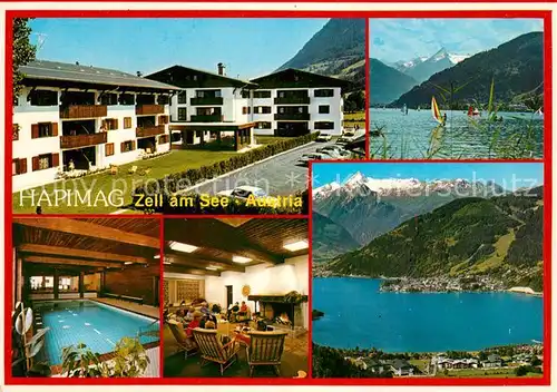 AK / Ansichtskarte Zell_See Hotel Restaurant Hapimag Hallenbad Alpenpanorama Fliegeraufnahme Zell See Kat. Zell am See