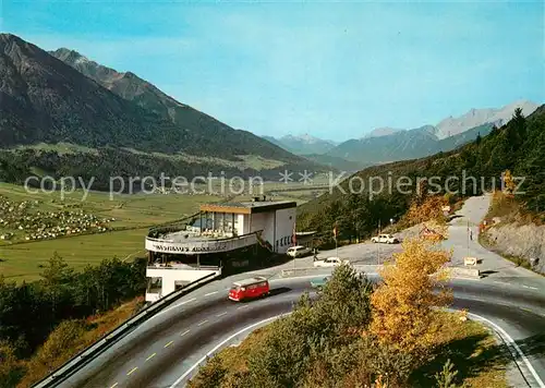 AK / Ansichtskarte Zirl Rasthaus Zirlerberg Blick ins Oberinntal Alpenpanorama Zirl Kat. Zirl