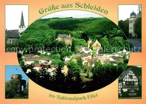 AK / Ansichtskarte Schleiden_Eifel Kirche Schloss Panorama Schleiden Eifel Kat. Schleiden