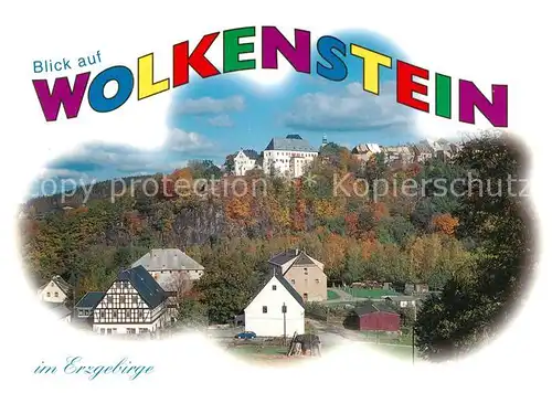 AK / Ansichtskarte Wolkenstein_Erzgebirge Schloss Panorama Wolkenstein Erzgebirge Kat. Wolkenstein
