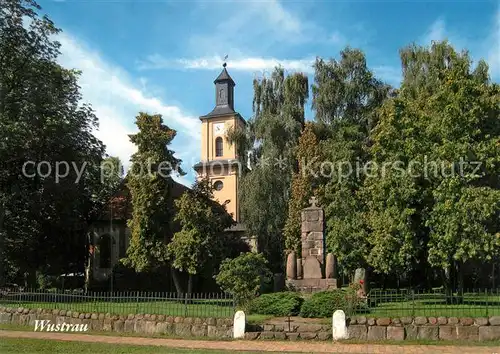 AK / Ansichtskarte Wustrau Dorfkirche Barocker Turm Wustrau Kat. Fehrbellin