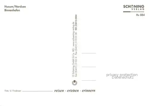 AK / Ansichtskarte Husum_Nordfriesland Binnenhafen Husum Nordfriesland Kat. Husum