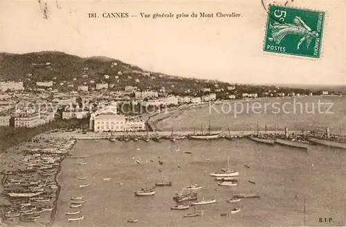 AK / Ansichtskarte Cannes_Alpes Maritimes Vue generale prise du Mont Chevalier Cannes Alpes Maritimes Kat. Cannes