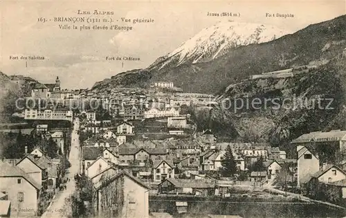AK / Ansichtskarte Briancon Les Alpes Vue generale Ville la plus elevee d Europe Briancon Kat. Briancon