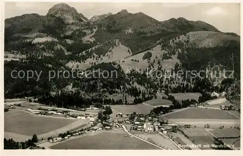 AK / Ansichtskarte Bayrischzell Fliegeraufnahme mit Wendelstein Bayrischzell Kat. Bayrischzell